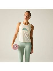 Dare 2b Top sportowy "Harmonic" w kolorze kremowym rozmiar: 40. Brązowe koszulki sportowe damskie Dare 2b, s, bez wzorów, z materiału, bez ramiączek, outdoorowe. Za 69.91 zł.