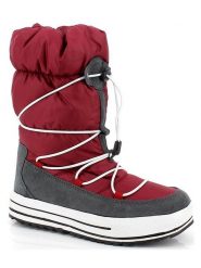 Kimberfeel Kozaki zimowe "Many" w kolorze czerwono-szarym rozmiar: 38. Czerwone kozaki damskie Kimberfeel, na zimę, z materiału, bez obcasa, bez zapięcia. Za 216.27 zł.