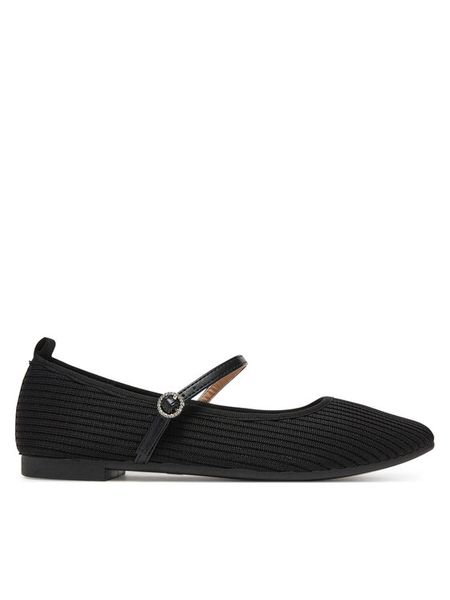 JENNY Baleriny WFA3548-3 Czarny. Czarne balerinki damskie Jenny, bez wzorów, z materiału. Za 99.99 zł.