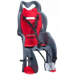 Fotelik rowerowy dziecięcy HTP Design Sanbas Standard mocowany do ramy. Szare foteliki rowerowe HTP DESIGN. Za 149.00 zł.