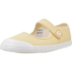 Sandały CONGUITOS CANVAS MARY JANE Żółty. Żółte sandały damskie CONGUITOS, bez wzorów, z tkaniny, bez obcasa, bez zapięcia. Za 135.99 zł.