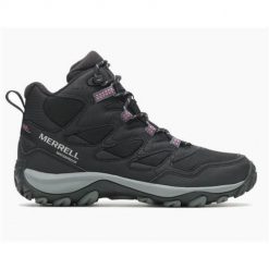 Buty trekkingowe damskie Merrell West Rim Sport Thermo Mid Wp. Czarne obuwie trekkingowe damskie Merrell, z materiału, bez zapięcia. Za 417.00 zł.