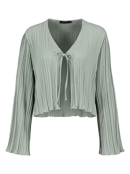 Sublevel Bluzka w kolorze zielonym rozmiar: M/L. Zielone bluzki damskie Sublevel, l, bez wzorów, bez kołnierzyka, bez ramiączek. Za 79.21 zł.