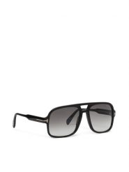 Tom Ford Okulary przeciwsłoneczne Falconer FT0884/S 01B Czarny. Czarne okulary przeciwsłoneczne damskie TOM FORD. Za 1,739.00 zł.