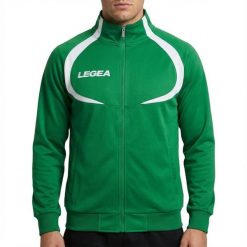 Kobieta Bieganie Kurtka Oddychająca Singapore Zielony-Biały. Białe kurtki damskie LEGEA, xs, bez wzorów, z materiału, bez kaptura. Za 72.00 zł.