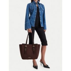 Torebka Nine West. Brązowe shopper bag Nine West, bez dodatków. Za 329.99 zł.