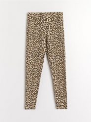 Legginsy w panterkę - wielobarwny. Legginsy damskie Sinsay, l, bez wzorów. W wyprzedaży za 19.99 zł.