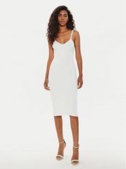 Guess Sukienka letnia W4YK52 Z30Y2 Beżowy Bodycon Fit. Brązowe sukienki damskie Guess, z aplikacjami, z syntetyku, bez ramiączek. Za 419.99 zł.