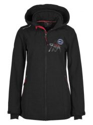 Peak Mountain Kurtka softshellowa "Amont" w kolorze czarnym rozmiar: XL. Czarne kurtki sportowe damskie Peak Mountain, m, bez wzorów, bez kaptura. Za 304.99 zł.