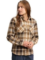 Black Diamond Koszula flanelowa "Projekt" w kolorze brązowo-jasnobrązowym rozmiar: XS. Brązowe koszule damskie Black Diamond, xs, bez wzorów, z bawełny, bez kołnierzyka, bez ramiączek. Za 180.06 zł.