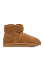 DeeZee Śniegowce DZKD-MX04 Beżowy. Brązowe kozaki dziewczęce DeeZee, bez wzorów, z materiału, bez obcasa, bez zapięcia. Za 249.99 zł.