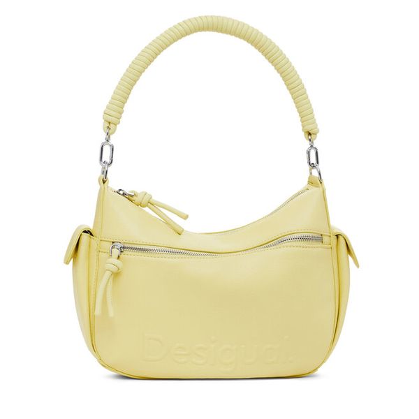 Torebka Desigual. Żółte torebki klasyczne damskie Desigual, bez dodatków. Za 199.99 zł.