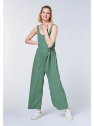 Detto Fatto Kombinezon w kolorze zielonym rozmiar: XL. Zielone kombinezony damskie Detto Fatto, xl, bez wzorów, prążkowane, bez kołnierzyka, bez ramiączek. Za 165.99 zł.