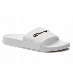 Klapki damskie Champion Daytona na basen. Białe klapki damskie Champion, bez wzorów, bez obcasa, bez zapięcia. Za 89.00 zł.