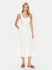Munthe Sukienka letnia Fronia 251134825125 Écru Regular Fit. Sukienki damskie Munthe, bez wzorów, z bawełny, bez ramiączek. Za 1,349.00 zł.