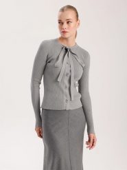 BGN Kardigan w kolorze szarym rozmiar: 40. Szare kardigany damskie BGN, bez wzorów. Za 143.45 zł.