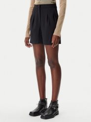 Patrizia Pepe Szorty materiałowe 8P0697/A545-K103 Czarny Regular Fit. Czarne szorty damskie Patrizia Pepe, bez wzorów, z materiału. Za 459.99 zł.