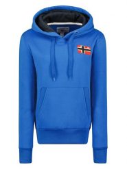 Geographical Norway Bluza "Genifer" w kolorze niebieskim rozmiar: XXL. Niebieskie bluzy damskie Geographical Norway, xxl, bez wzorów, z kapturem. Za 136.13 zł.
