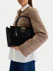 Lasocki Torebka CEO-LSK-L-020-09 Czarny. Czarne kuferki damskie Lasocki, bez wzorów, z materiału, bez dodatków. Za 169.99 zł.