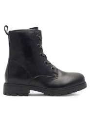 Nelli Blu Kozaki CS2665-54 Czarny. Czarne kozaki dziewczęce Nelli Blu, bez wzorów, z syntetyku, bez obcasa, bez zapięcia. Za 149.99 zł.