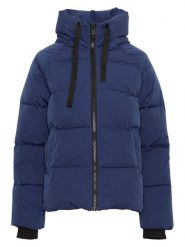 MOSS COPENHAGEN Kurtka zimowa "Pavinaria" w kolorze granatowym rozmiar: M/L. Niebieskie kurtki damskie Moss Copenhagen, na zimę, l, bez wzorów, z puchu, bez kaptura. Za 260.99 zł.