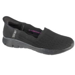 Buty sportowe Sneakersy damskie, Slip-ins: Seager - Believe It. Czarne obuwie sportowe casual damskie Skechers, trekkingowe. Za 359.99 zł.