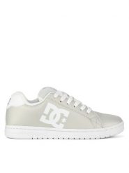 DC Shoes Sneakersy GAVELER ADJS700082-MSL Srebrny. Szare obuwie sportowe damskie DC Shoes, ze skóry, bez zapięcia. Za 239.99 zł.