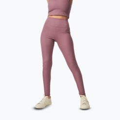 Legginsy Girlfriend Collective Rib. Czerwone legginsy damskie GIRLFRIEND COLLECTIVE, bez wzorów. Za 239.99 zł.