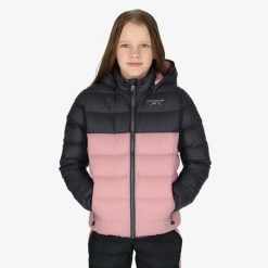 Kurtka puchowa junior hiking wodoodporna wiatroszczelna Östersund 2.0. Szare kurtki damskie SWEDEMOUNT, m, bez wzorów, z puchu, bez kaptura. Za 499.99 zł.