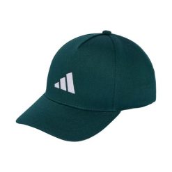 Czapka z daszkiem adidas Baseball. Zielone czapki z daszkiem damskie Adidas, na zimę, bez wzorów, z bawełny. Za 58.99 zł.