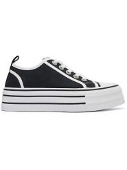 Sixth Sens Sneakersy w kolorze biało-czarnym rozmiar: 38. Białe obuwie sportowe damskie Sixth Sens, bez zapięcia. Za 118.56 zł.
