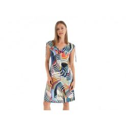 Sukienka plażowa rozm. S 158 Blue L257413. Niebieskie szlafroki damskie Massana Homewear, z aplikacjami, z dzianiny, bez kaptura. Za 272.00 zł.