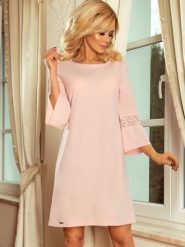 Sukienka Model Margaret 190-1 Pastel Pink - Numoco. Różowe sukienki damskie NUMOCO, bez wzorów, z elastanu, wizytowe, bez ramiączek. Za 209.40 zł.