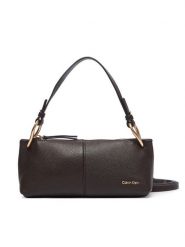 Calvin Klein Torebka Slouchy Leather Small Conv Bag LV04F3659G Brązowy. Brązowe torebki klasyczne damskie Calvin Klein, ze skóry, bez dodatków. Za 749.99 zł.