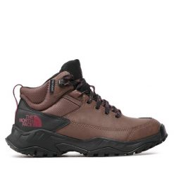 Trekkingi The North Face. Brązowe obuwie trekkingowe damskie The North Face, bez zapięcia. Za 499.99 zł.