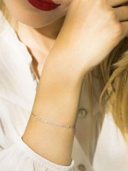 CARATELLI Złota bransoletka "Ligne de Diamants" z diamentami rozmiar: onesize. Szare bransoletki damskie CARATELLI, złote. Za 1,261.99 zł.