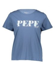 Pepe Jeans Koszulka w kolorze niebieskim rozmiar: XS. Niebieskie koszulki damskie Pepe Jeans, xs, bez wzorów, z bawełny, bez kołnierzyka, bez ramiączek. Za 76.95 zł.