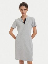 Beverly Hills Polo Club Sukienka codzienna P-SS26W-ABP526591-0461 Szary Regular Fit. Szare sukienki damskie Beverly Hills Polo Club, bez wzorów, z bawełny, bez ramiączek. Za 269.99 zł.