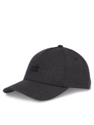 Calvin Klein Czapka z daszkiem Raised Embroidery K60K613118 Czarny. Czarne czapki z daszkiem damskie Calvin Klein, bez wzorów, ze lnu. Za 129.99 zł.
