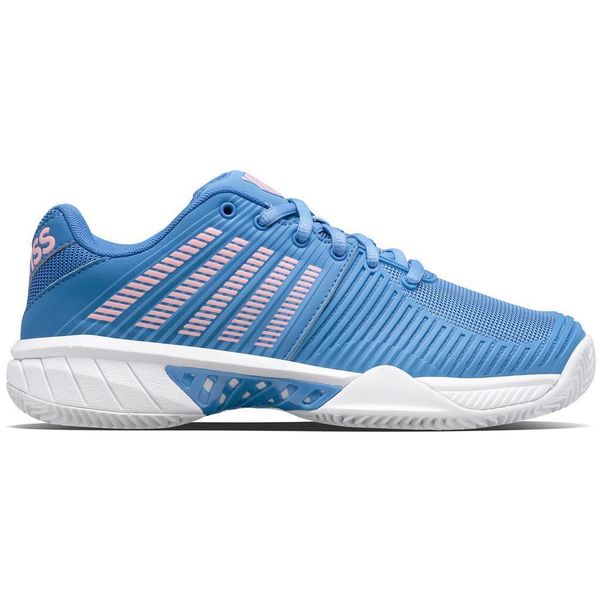 Tenisówki damskie K-Swiss Express Light 2 HB. Czerwone obuwie sportowe damskie K-SWISS, bez wzorów, z materiału, bez zapięcia. Za 502.00 zł.