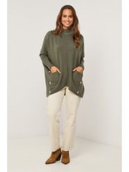 Soft Cashmere Sweter w kolorze khaki rozmiar: 34/36. Brązowe swetry klasyczne damskie Soft Cashmere, bez kołnierzyka. Za 152.99 zł.