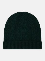AUTHENTIC CASHMERE Kaszmirowa czapka "Scott" w kolorze ciemnozielonym rozmiar: onesize. Zielone czapki damskie AUTHENTIC CASHMERE, bez wzorów, z kaszmiru. Za 180.91 zł.