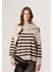 Rodier Sweter w kolorze beżowym rozmiar: XL. Brązowe swetry klasyczne damskie Rodier, xl, z wełny, bez kołnierzyka. Za 257.31 zł.