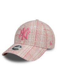 New Era Czapka z daszkiem New York Yankees Tweed 9Forty 60595382 Różowy. Czerwone czapki z daszkiem damskie New Era, bez wzorów, z materiału. Za 99.99 zł.
