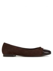Tory Burch Baleriny Cap-Toe Ballet 169866 Brązowy. Brązowe balerinki damskie Tory Burch, bez wzorów, ze skóry. Za 1,489.00 zł.