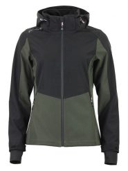 Peak Mountain Kurtka softshellowa "Acafe" w kolorze khaki rozmiar: S. Brązowe kurtki sportowe damskie Peak Mountain, s, bez wzorów, bez kaptura. Za 210.81 zł.