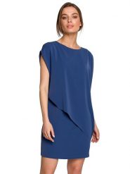 Stylove Sukienka w kolorze niebieskim rozmiar: S. Niebieskie sukienki damskie Stylove, bez wzorów, bez ramiączek. Za 210.32 zł.
