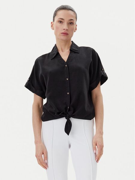 Vero Moda Koszula Fleur 10326059 Czarny Regular Fit. Czarne koszule damskie Vero Moda, s, bez wzorów, z lyocellu, bez kołnierzyka, bez ramiączek. Za 89.99 zł.