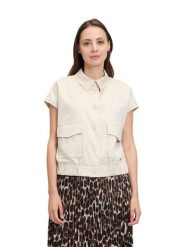 BETTY & CO Kamizelka w kolorze kremowym rozmiar: 42. Brązowe kamizelki damskie Betty & Co, bez wzorów, bez kaptura. Za 165.99 zł.