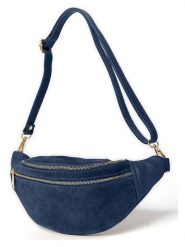 Anna Morellini Skórzana saszetka "Carola" w kolorze granatowym - 32 x 16 x 9,5 cm rozmiar: onesize. Niebieskie nerki i saszetki damskie Anna Morellini, bez wzorów, z materiału. Za 217.99 zł.